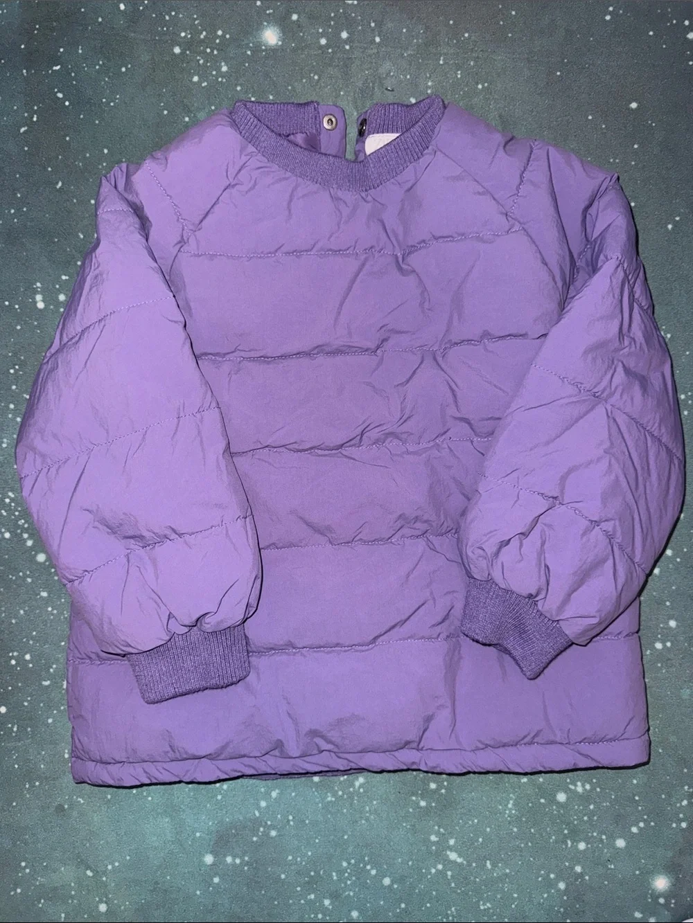 Girls Zara Lavender Quilted Puffer Top / Jacket and pants set 4 5 new